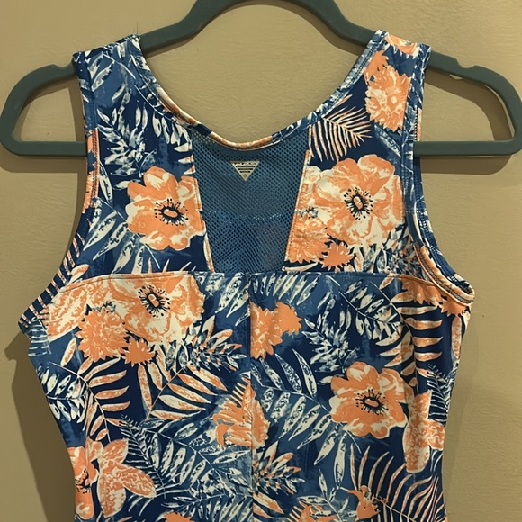 Columbia PFG Midway Bay Blue Reef Dress Wicking Size Medium - Picture 6 of 9